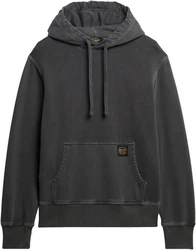 Superdry Kapuzensweatshirt Contrast Stitch Relaxed Hoodie schwarz