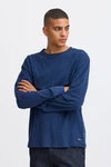 BLEND Shirt Longsleeve BHTee Dunkelblau/Blau