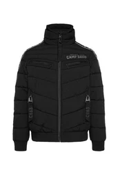 Winterjacke mit Rippbndchen im rmel