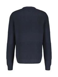 LERROS Strickpullover Regular Fit Dunkelblau/Blau