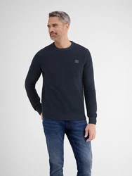 LERROS Strickpullover Regular Fit Dunkelblau/Blau