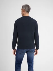 LERROS Strickpullover Regular Fit Dunkelblau/Blau