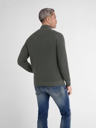 LERROS Pullover Dunkelgrün/Dunkelgrau