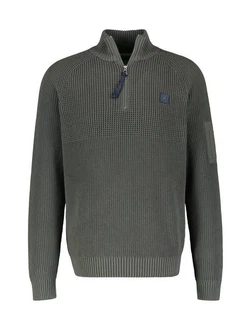 LERROS Pullover Dunkelgrün/Dunkelgrau