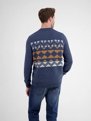 LERROS Strickpullover Dunkelblau/Blau/Hellblau