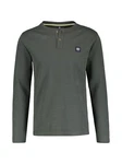 LERROS Henleyshirt Serafinoshirt für Herren Dunkelgrün