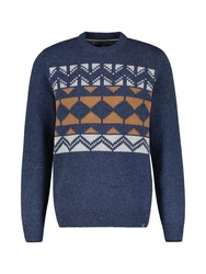 LERROS Strickpullover Dunkelblau/Blau/Hellblau