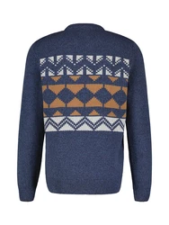 LERROS Strickpullover Dunkelblau/Blau/Hellblau