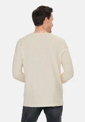 Key Largo Sweatshirt MSW KLHAMILTON STREET Khaki/Weiß/Beige
