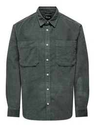Blusenshirt ONSALP RLX 2PKT WASHD CORD LS SHIRT