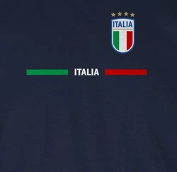 Shirtracer T-Shirt Italien Trikot Wappen Italia Fan-Motiv Fußball EM Fanartikel Hellblau/Gelb/Rosa