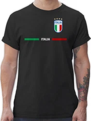 Shirtracer T-Shirt Italien Trikot Wappen Italia Fan-Motiv Fußball EM Fanartikel Gelb/Rosa/Rot/Grau