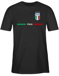 T-Shirt Italien Trikot Wappen, Italia mit Stolz, Italienisches Fan-Motiv 2026 Fussball WM Fanartikel