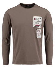 Key Largo Longsleeve MSW KLFOCUS Grau/Khaki/Braun/Beige