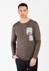 Key Largo Longsleeve MSW KLFOCUS Grau/Khaki/Braun/Beige
