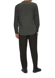 QS Langarmhemd Regular Fit Dunkelgrau/Khaki/Dunkelgrün/Hellgrau/Grau