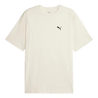 PUMA T-Shirt RAD/CAL Khaki/Beige/Weiß PUMA T-Shirt RAD/CAL Khaki/Beige/Weiß
