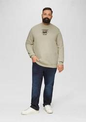 s.Oliver Sweatshirt mit Stickerei Khaki/Dunkelgrün