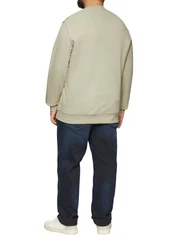 s.Oliver Sweatshirt mit Stickerei Khaki/Dunkelgrün