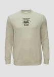 s.Oliver Sweatshirt mit Stickerei Khaki/Dunkelgrün