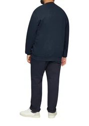 s.Oliver Sweatshirt mit Stickerei Dunkelblau/Blau