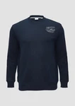 s.Oliver Sweatshirt mit Stickerei Dunkelblau/Blau