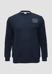 s.Oliver Sweatshirt mit Stickerei Dunkelblau/Blau
