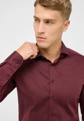 Eterna Langarmhemd SLIM FIT Dunkelrot/Rot/Bordeaux/Braun