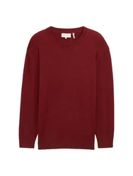 TOM TAILOR PLUS Strickpullover Dunkelrot/Bordeaux
