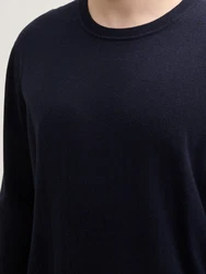 TOM TAILOR PLUS Strickpullover Dunkelblau/Schwarz