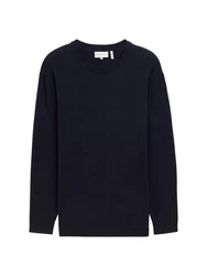 TOM TAILOR PLUS Strickpullover Dunkelblau/Schwarz