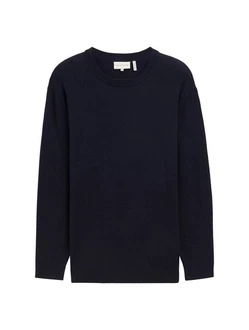 TOM TAILOR PLUS Strickpullover Dunkelblau/Schwarz