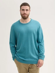 TOM TAILOR PLUS Strickpullover Türkis/Grün/Hellblau