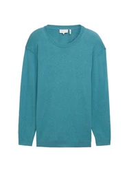 TOM TAILOR PLUS Strickpullover Türkis/Grün/Hellblau