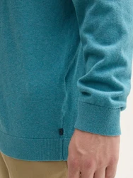 TOM TAILOR PLUS Strickpullover Türkis/Grün/Hellblau