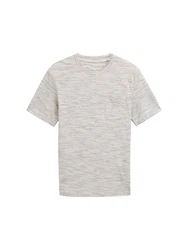 TOM TAILOR T-Shirt Grau/Hellgrau