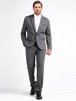 Allthemen Anzug Herrenanzug Slim Fit Hochzeitanzug für Männer