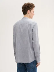 TOM TAILOR DENIM Hemd Langarmhemd Grau/Hellgrau