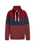 TOM TAILOR Sweatshirt mit Colour Blocking Dunkelrot/Rot/Bordeaux