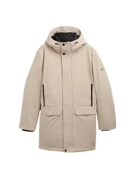 Wintermantel Parka mit Kapuze mit Logo Stickerei