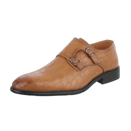 Herren Businessschuhe Elegant Schnrschuh (87284570) Blockabsatz Business-Schuhe in Camel