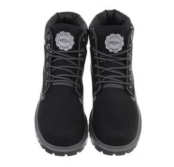 Coolwalk Herren Schnürschuhe Freizeit Stiefelette Blockabsatz Boots (872847) Schwarz (87284760)