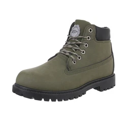 Coolwalk Herren Schnürschuhe Freizeit Stiefelette Blockabsatz Boots (872847) Olive (87284743)