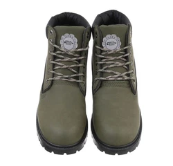 Coolwalk Herren Schnürschuhe Freizeit Stiefelette Blockabsatz Boots (872847) Olive (87284743)