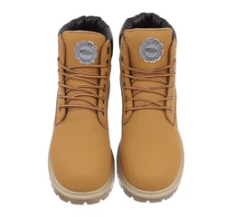 Coolwalk Herren Schnürschuhe Freizeit Stiefelette Blockabsatz Boots (872847) Camel (87284754)