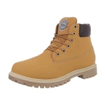 Coolwalk Herren Schnürschuhe Freizeit Stiefelette Blockabsatz Boots (872847) Camel (87284754)
