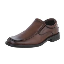 Herren Businessschuhe Elegant Slipper (87284646) Blockabsatz Business-Schuhe in Braun