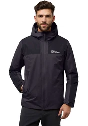 Jack Wolfskin Funktionsjacke JASPER Dunkelgrau/Hellgrau/Grau/Dunkelblau