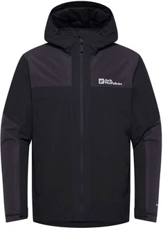 Jack Wolfskin Funktionsjacke JASPER Schwarz/Dunkelblau/Dunkelgrau