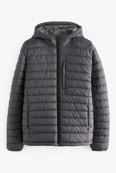 Next Steppjacke Wasserabweisende Leichte Pufferjacke (1) Grau/Dunkelgrau/Schwarz
